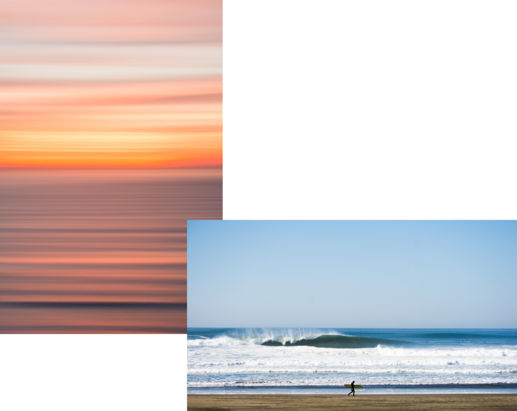 Shots of the Northern California ocean 