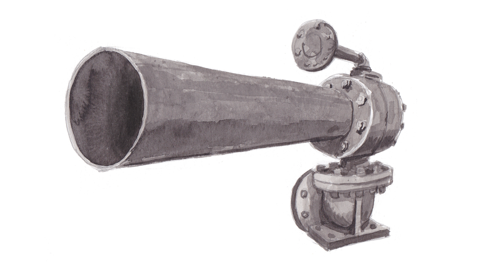Illustration of an air trumpet