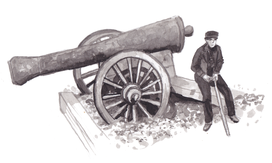 Illustration of a fog cannon